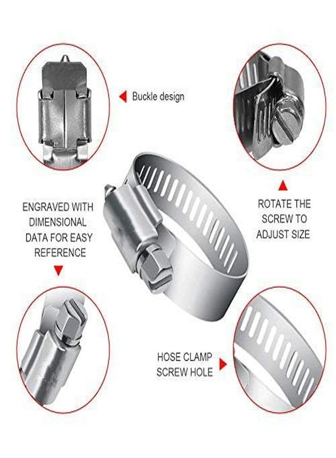 ES EKSAFAR ESEKSAFAR Stainless steel Hose clamp (Hose clamp 20pc, 1.5" inch) - Image 4